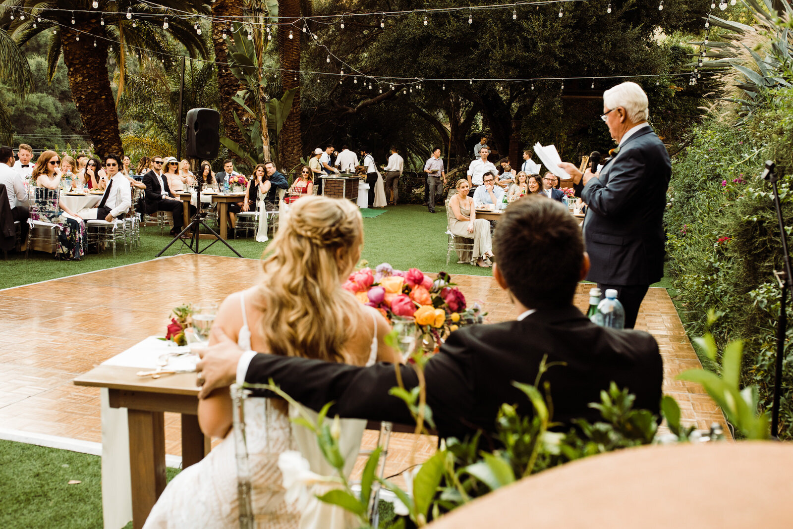 Father toast at Houdini Estate Lawn