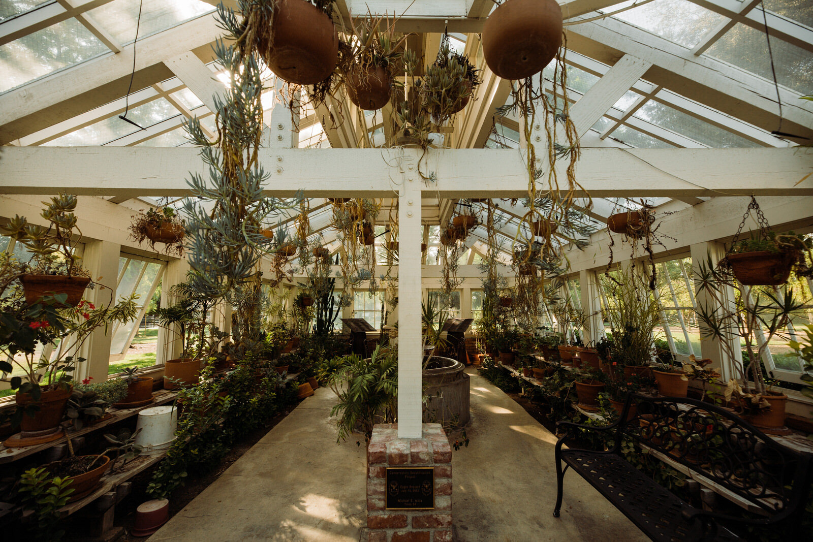 Greenhouse wedding in Santa Fe Springs, CA at Heritage Park