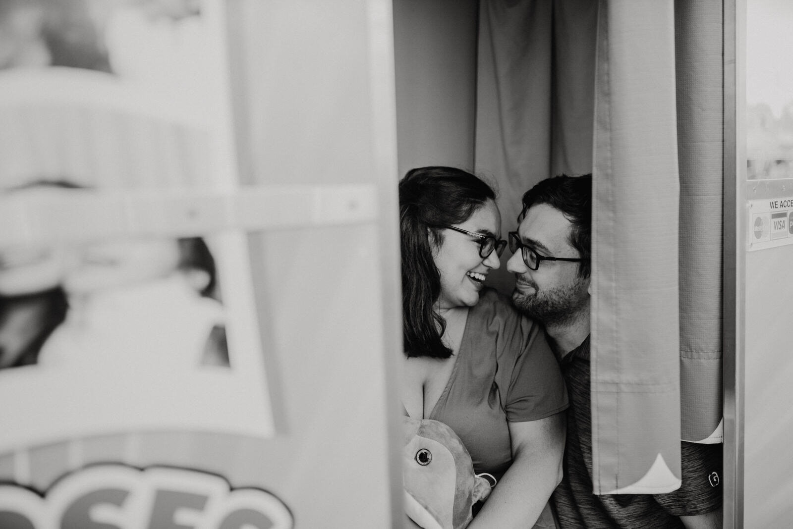 Cute and fun engagement photos at OC Fair