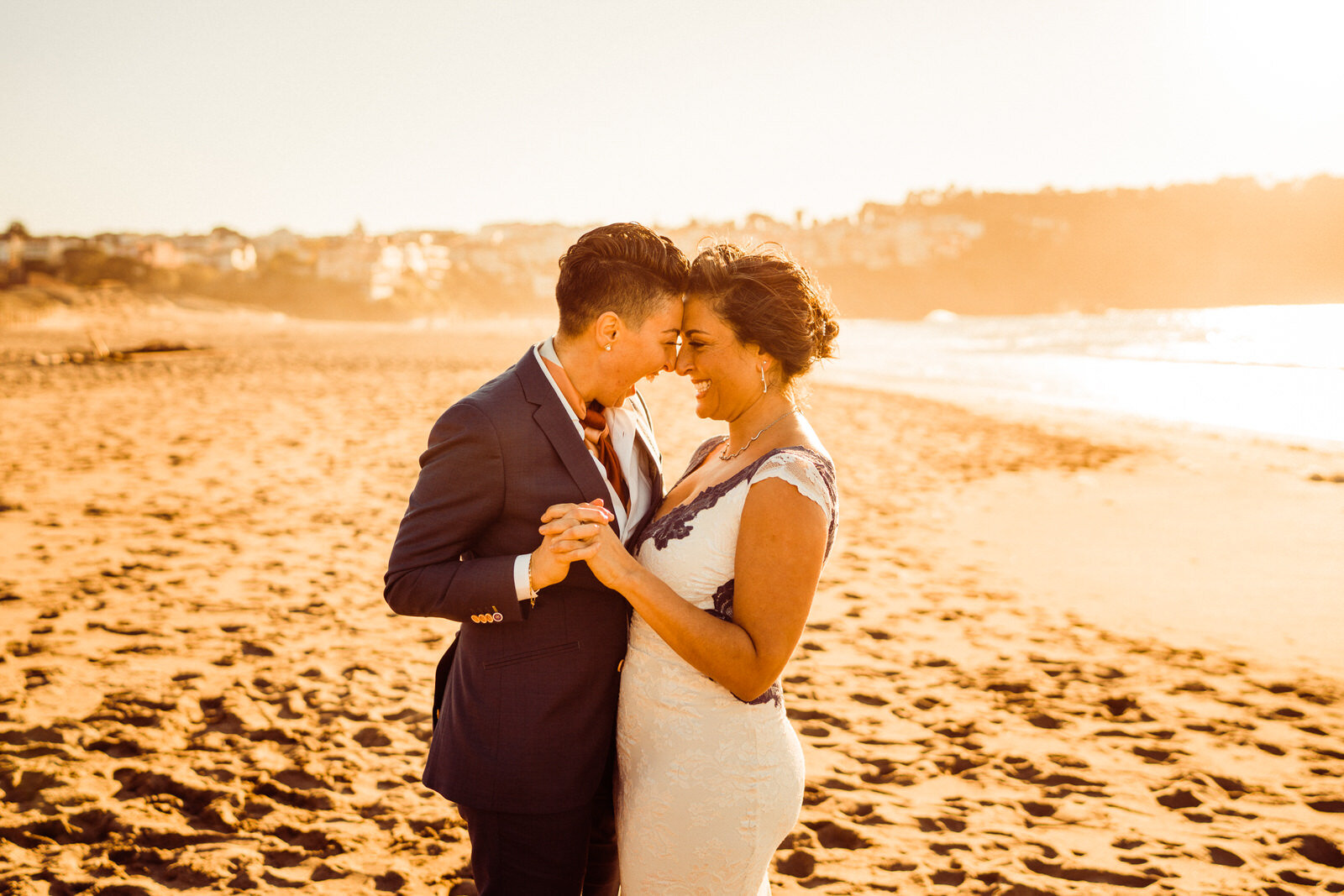 Lesbian Couple Elopement | Baker Beach Elopement | San Francisco Wedding Photographer | Kept Record | www.keptrecord.com