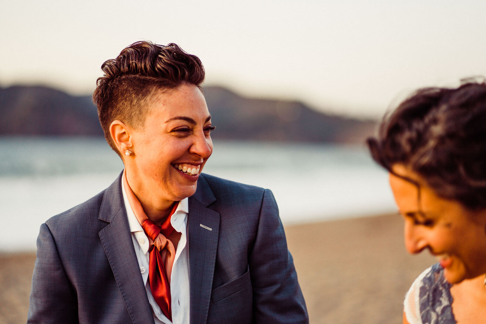 Lesbian Couple Elopement | Baker Beach Elopement | Golden Gate Bridge Elopement | San Francisco Wedding Photographer | LGBTQ Wedding Photographer | Kept Record | www.keptrecord.com