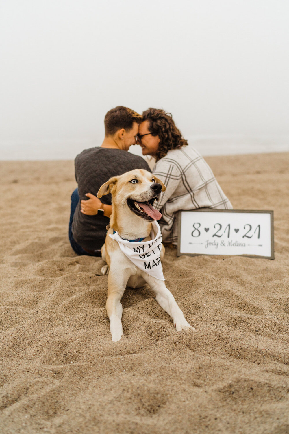 Ventura-Beach-Engagement-Shoot-Couple-Women-with-Dog-on-Hollywood-Beach (15).jpg