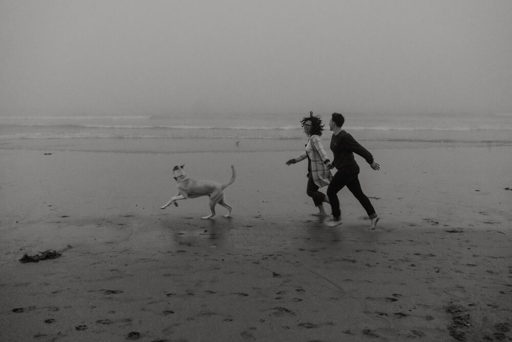 Ventura-Beach-Engagement-Shoot-Couple-Women-with-Dog-on-Hollywood-Beach (29).jpg