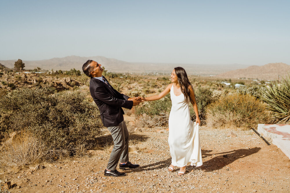 Groom's Joyful Reaction to Seeing Bride for the First time on their wedding day 