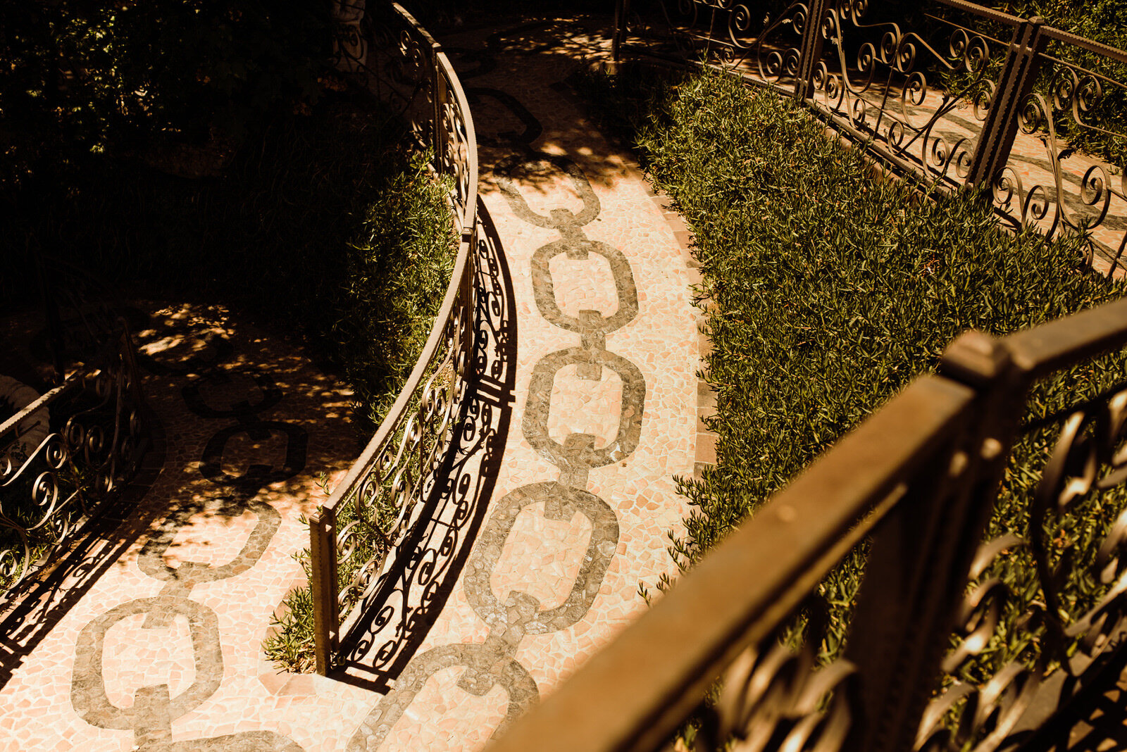 Unique Handcuff Walkway at Southern California Garden Wedding Venue - The Houdini Estate | Photos by Kept Record | www.keptrecord.com