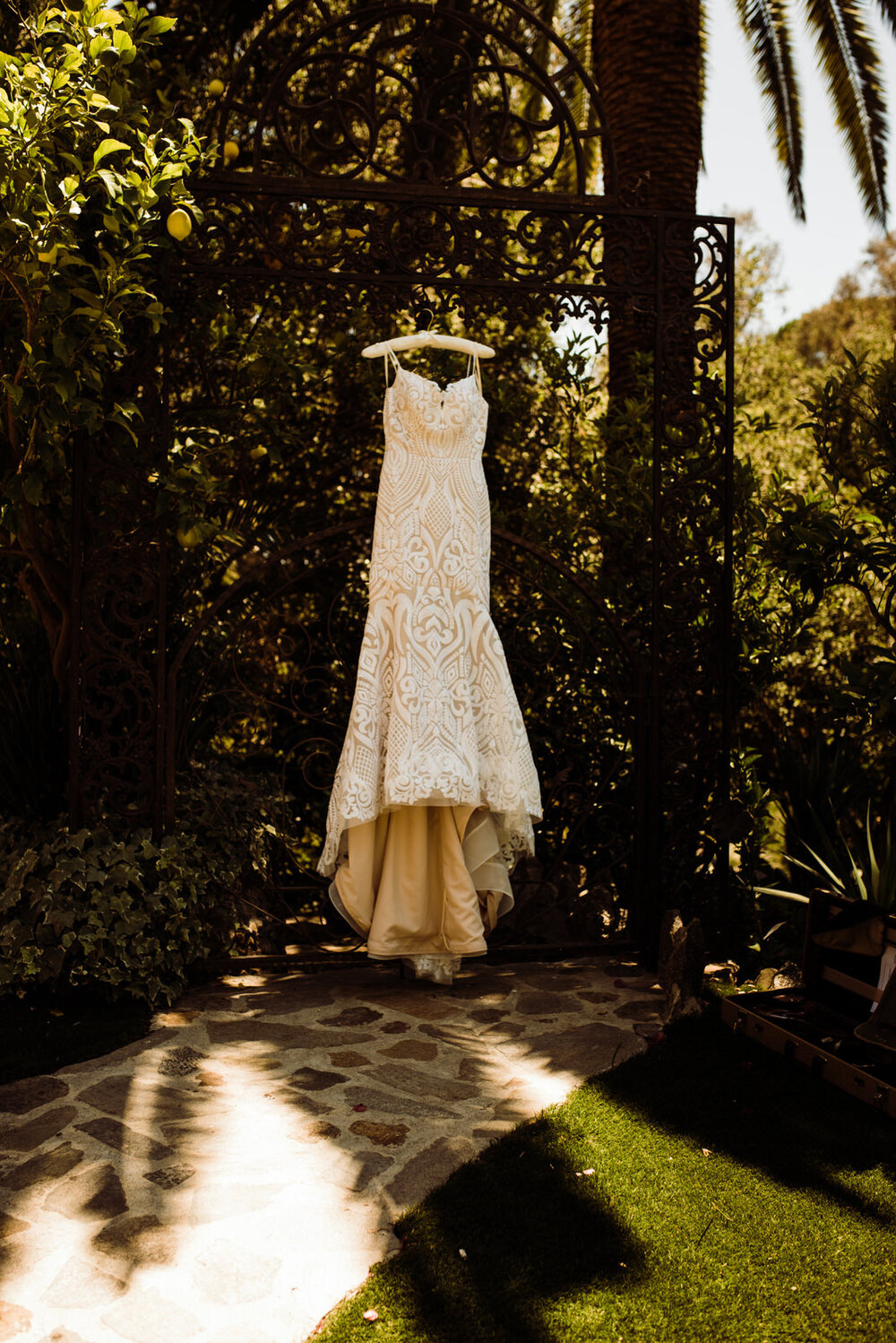 Blush by Hayley Paige Dress at Southern California Garden Wedding Venue - The Houdini Estate | Photos by Kept Record | www.keptrecord.com