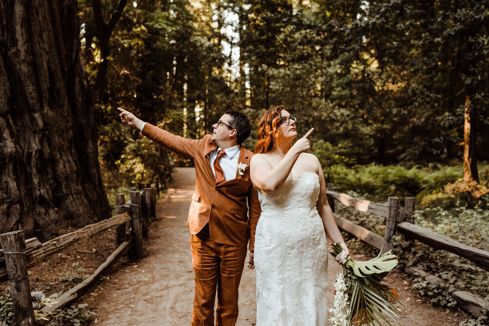 Henry-Cowell-Redwoods-State-Park-Wedding-Santa-Cruz-Adventurous-Goofy-Hiking-Bride-and-Groom.jpg