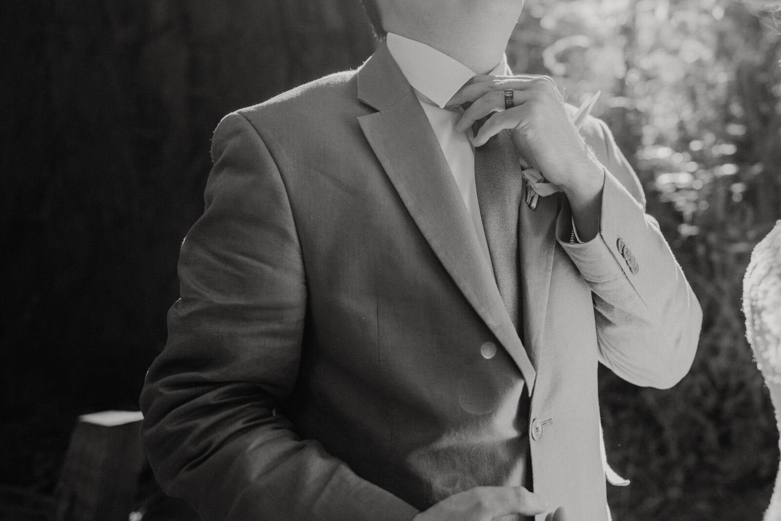 Henry-Cowell-Redwoods-State-Park-Wedding-Santa-Cruz-Black-and-White-Photo-of-Groom.jpg