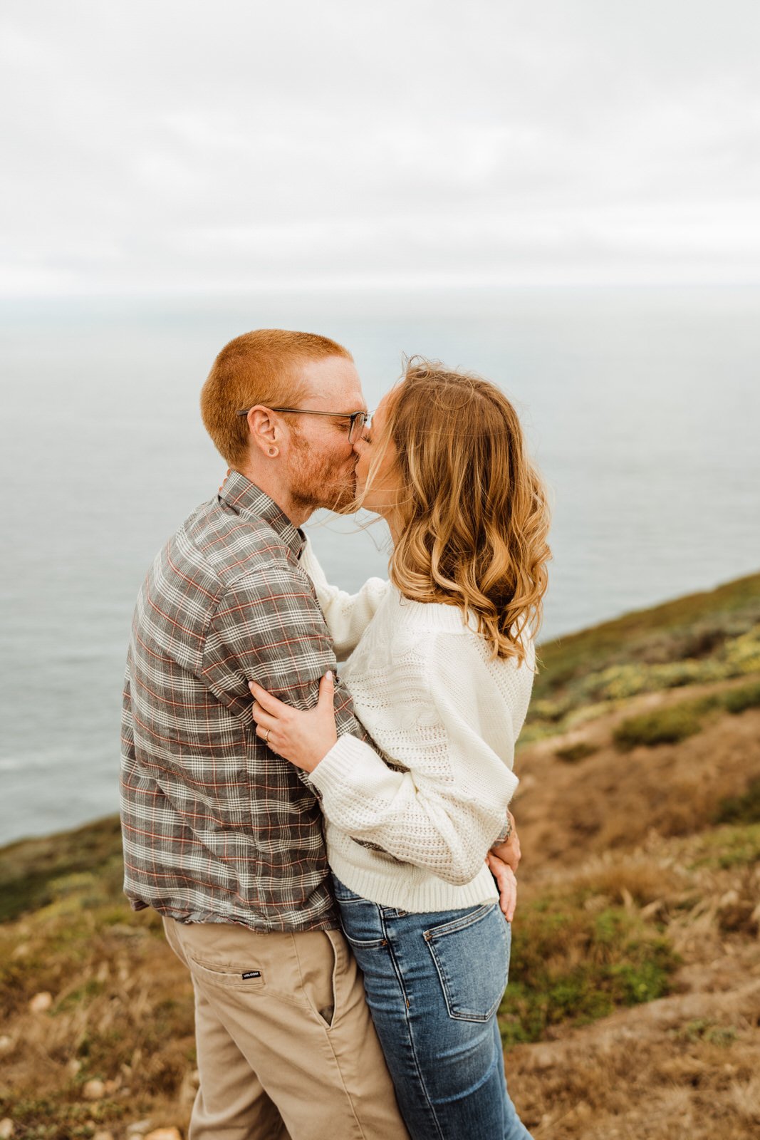 Point Reyes Engagement Shoot - Sweater Weather Adventurous Coastal Engagement Pictures by Elopement Photographer Kept Record | www.keptrecord.com