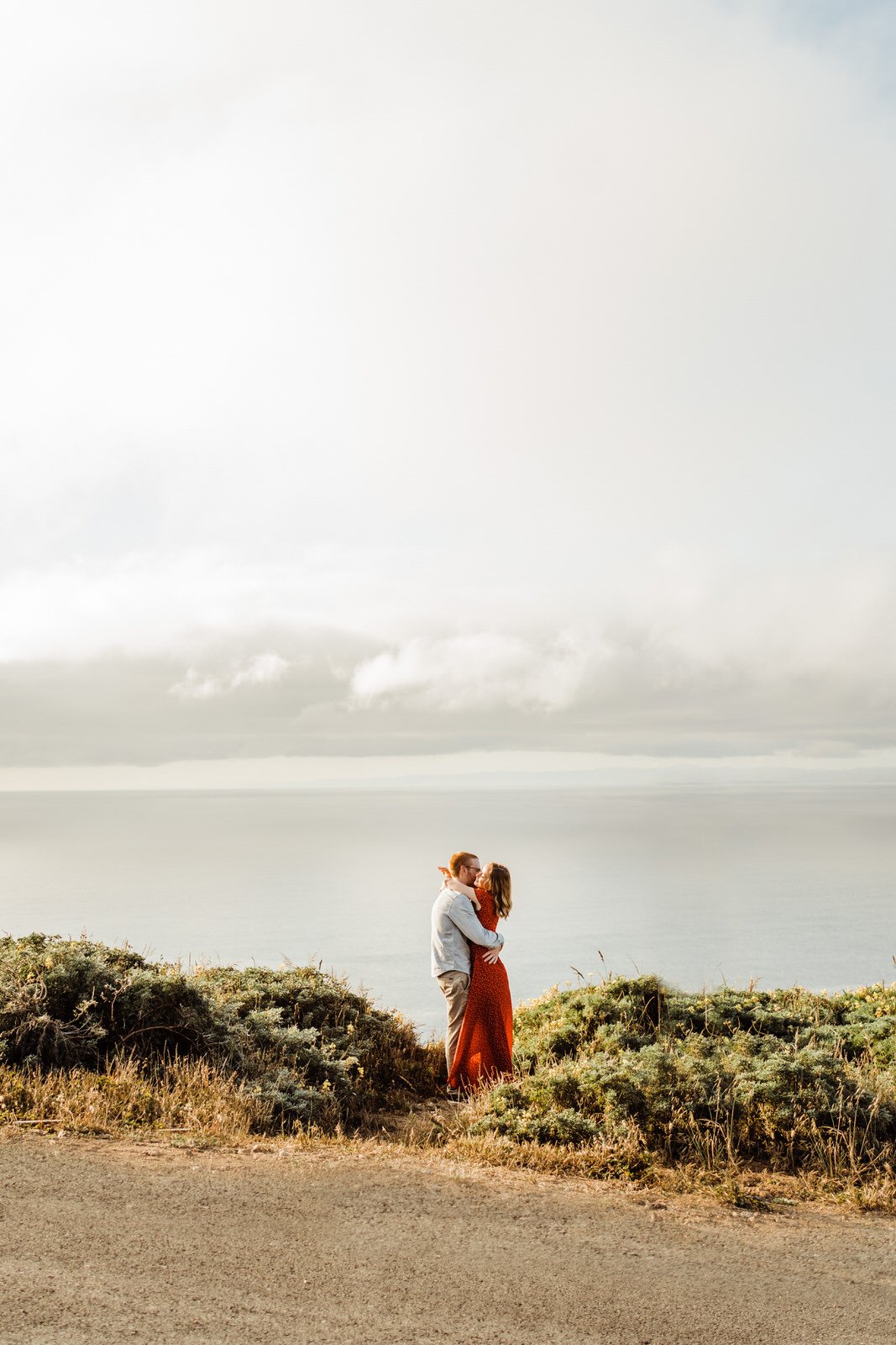 Ireland-inspired Point Reyes engagement shoot | Windy, romantic, adventurous photos by elopement guide Kept Record | www.keptrecord.com