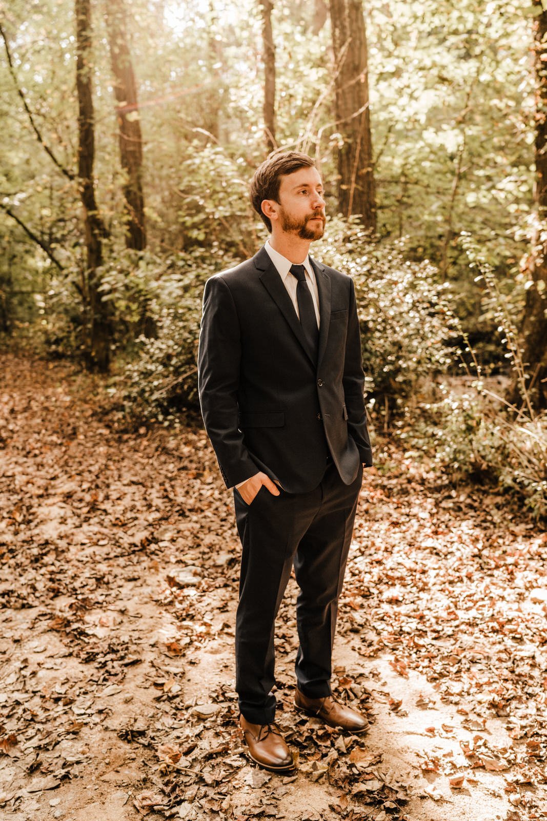 Groom-in-Navy-Suit-and-Brown-Oxford-Shoes-at-Woodsy-Minimalist-Roswell-Georgia-Wedding (2).jpg