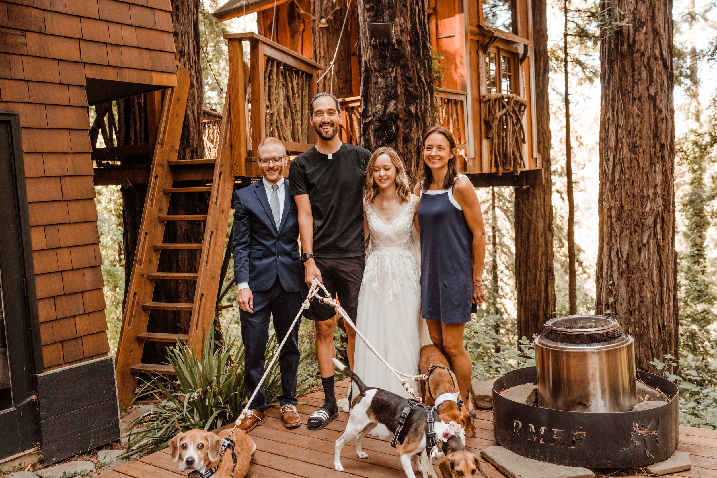 Wedding-in-the-Woods-Bride-and-Groom-with-Best-Friends-and-Dogs (3).jpg