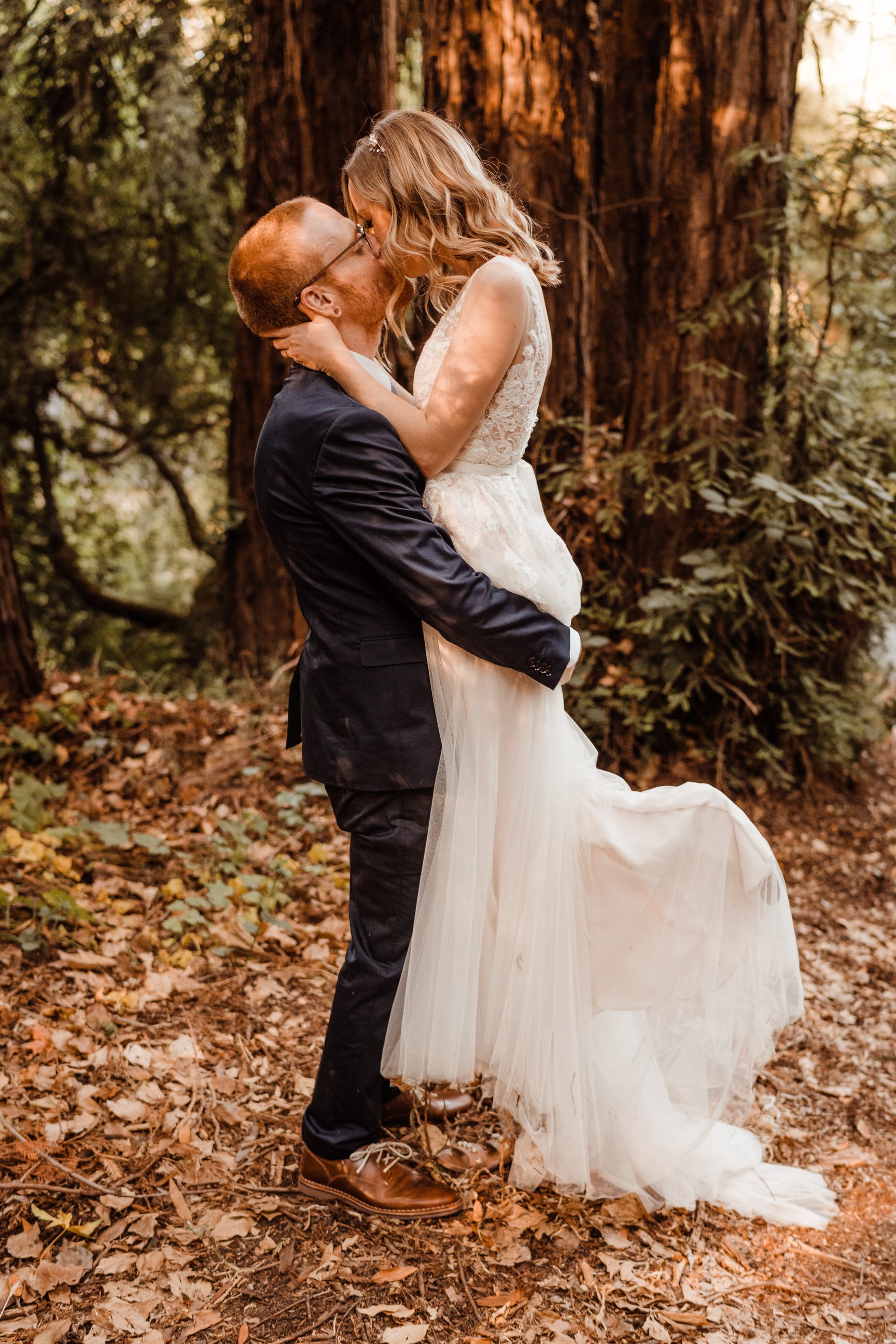 Wedding-in-the-Woods-Bride-and-Groom-Sunlit-Pictures-Beneath-Redwood-Forest (15).jpg