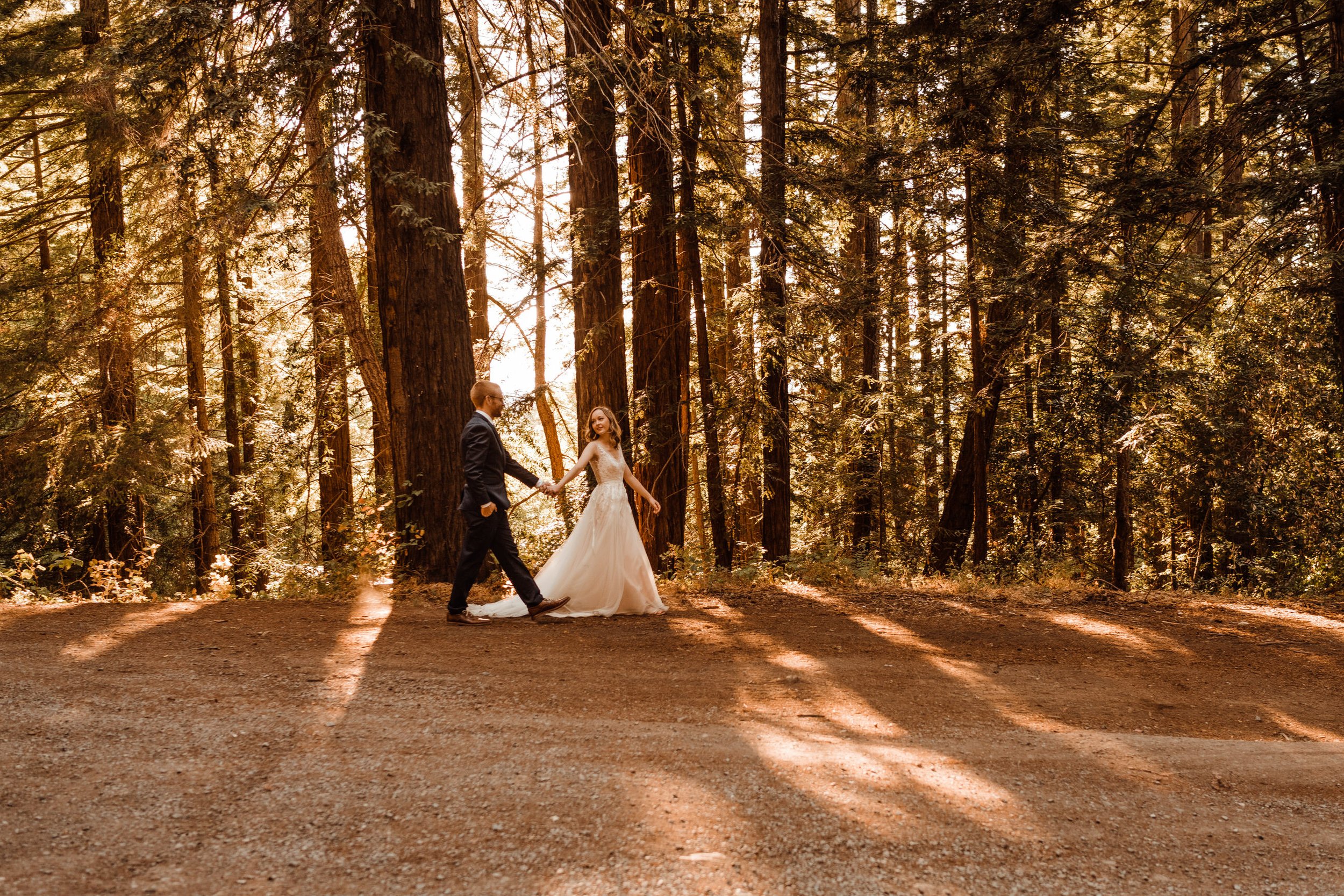 Wedding-in-the-Woods-Bride-and-Groom-Sunlit-Pictures-Beneath-Redwood-Forest (27).jpg