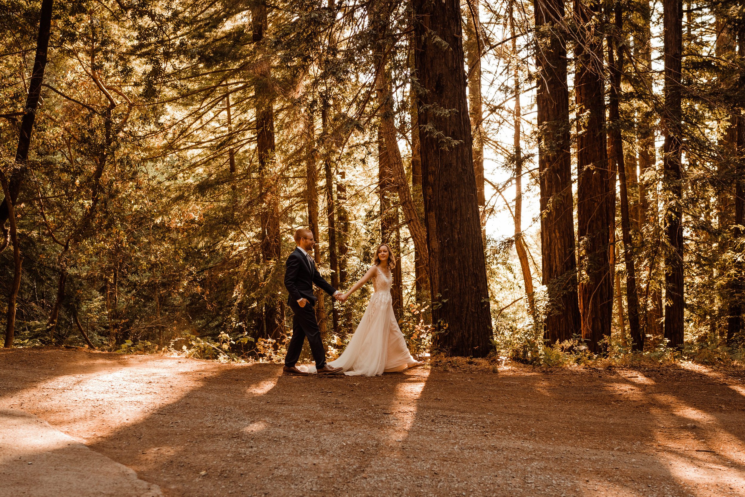 Wedding-in-the-Woods-Bride-and-Groom-Sunlit-Pictures-Beneath-Redwood-Forest (26).jpg