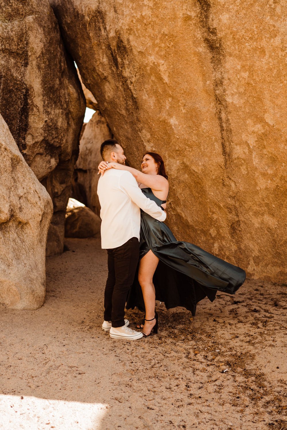 Desert-Boulder-Hiking-Engagement-Photos-in-Formal-Dress (9).jpg