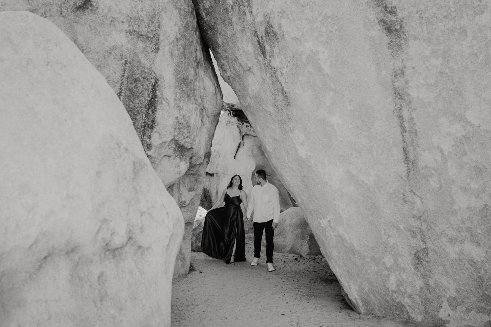 Desert-Boulder-Hiking-Engagement-Photos-in-Formal-Dress (5).jpg