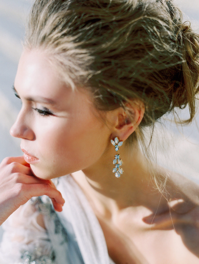 bridal hanging earrings