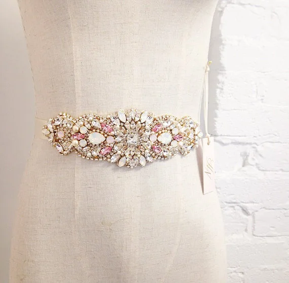 blush bridal accessories