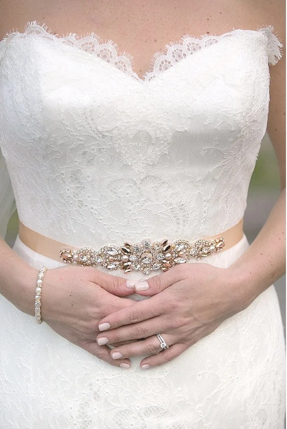 handmade bridal belt