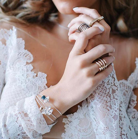 crystal bridesmaids bracelets