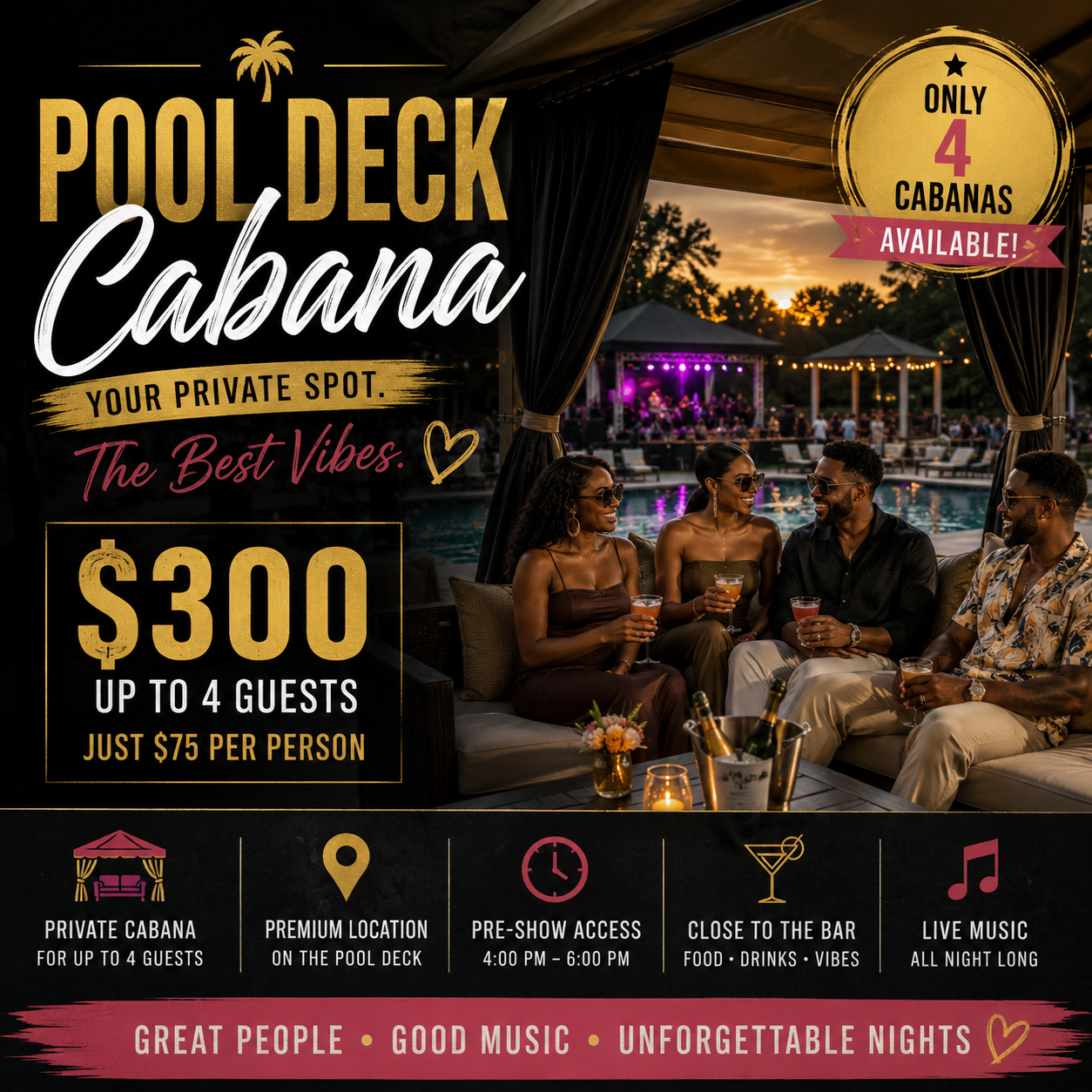 Poolside Cabana