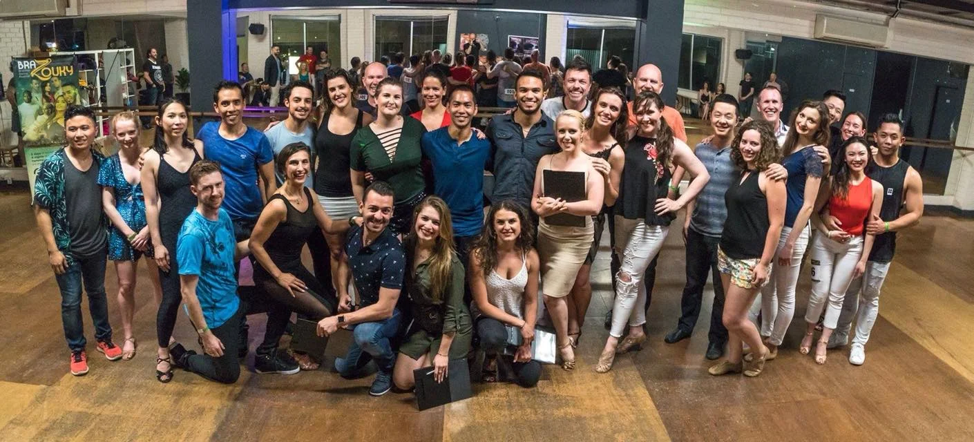 The Dancers and Judges at the Brazouky Launch Party FreeStyle COmpetition