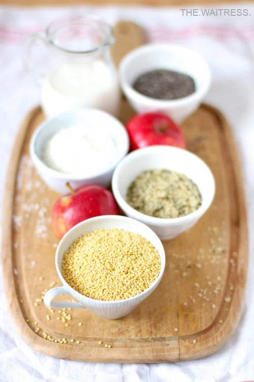 Zutaten für ein leckeres Hirse-Porridge / THE.WAITRESS. Blog