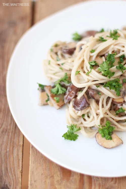 Cremige Champignon-Pasta / THE.WAITRESS.
