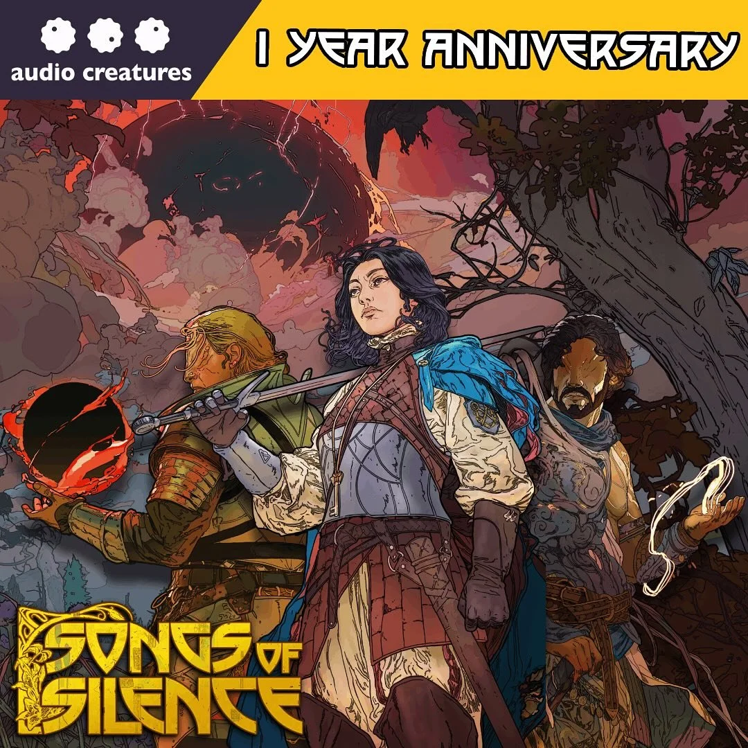 A masterpiece turns one today! 

Over the last few years, it has been a pleasure creating the soundscape of Songs of Silence. 🎶 

From sonically defining the different factions to drawing the player into the void of silence, finding the right balanc