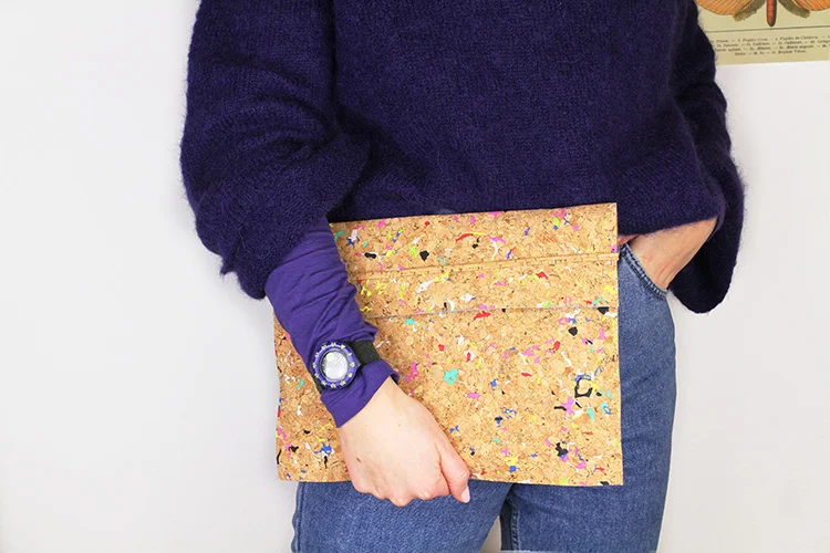 DIY Laptopcase aus Kork – ohne Nähen!