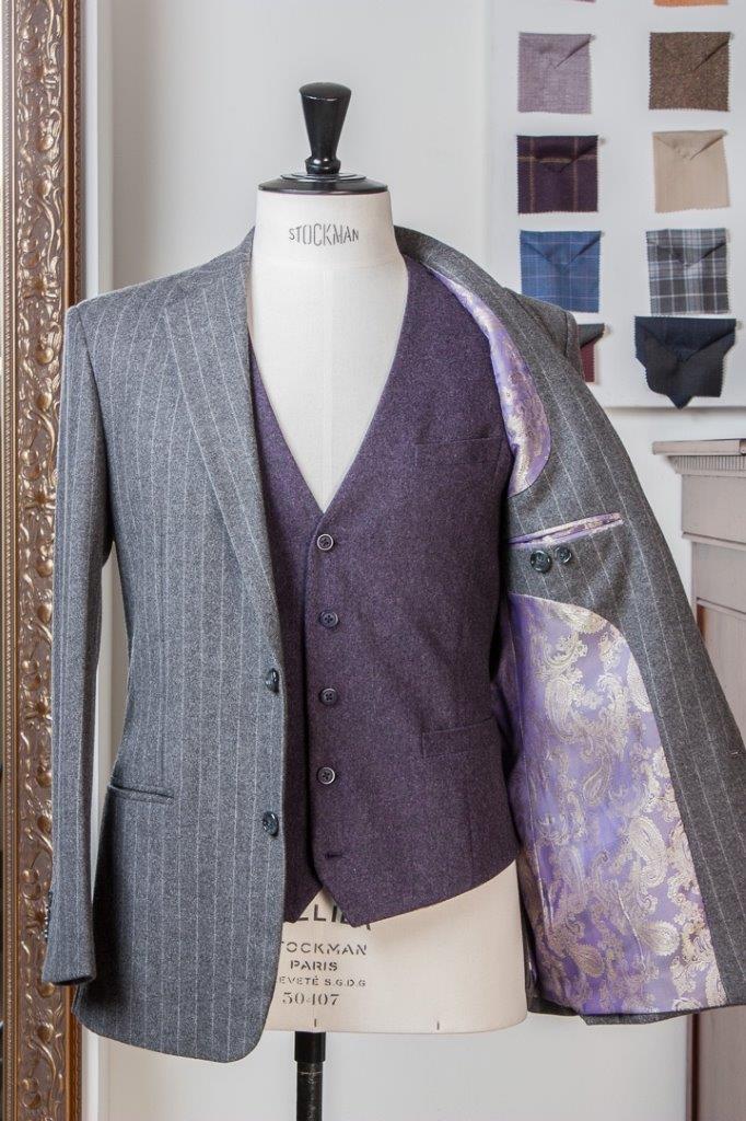 Gray+Grey+Flannel+Chalkstripe+3+piece+Suit+-+2+buttons+-+Paisley+Lining+-+Purple+Waistcoat+-+Fishtail+Trousers+buckle+and+turnup+(10).jpg