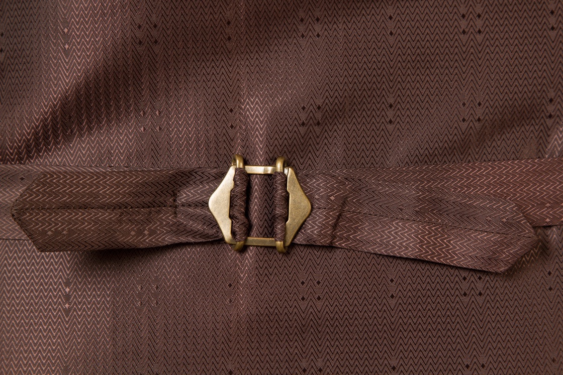 6954+-+Waistcoat+Vest+Gilet+tailor+made+Rust+Herringbone+38+inch+(11).jpg