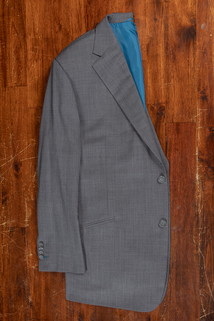 Bespoke birdseye summer suit with extra pair of trousers petrol lining 280 grm 11.jpg