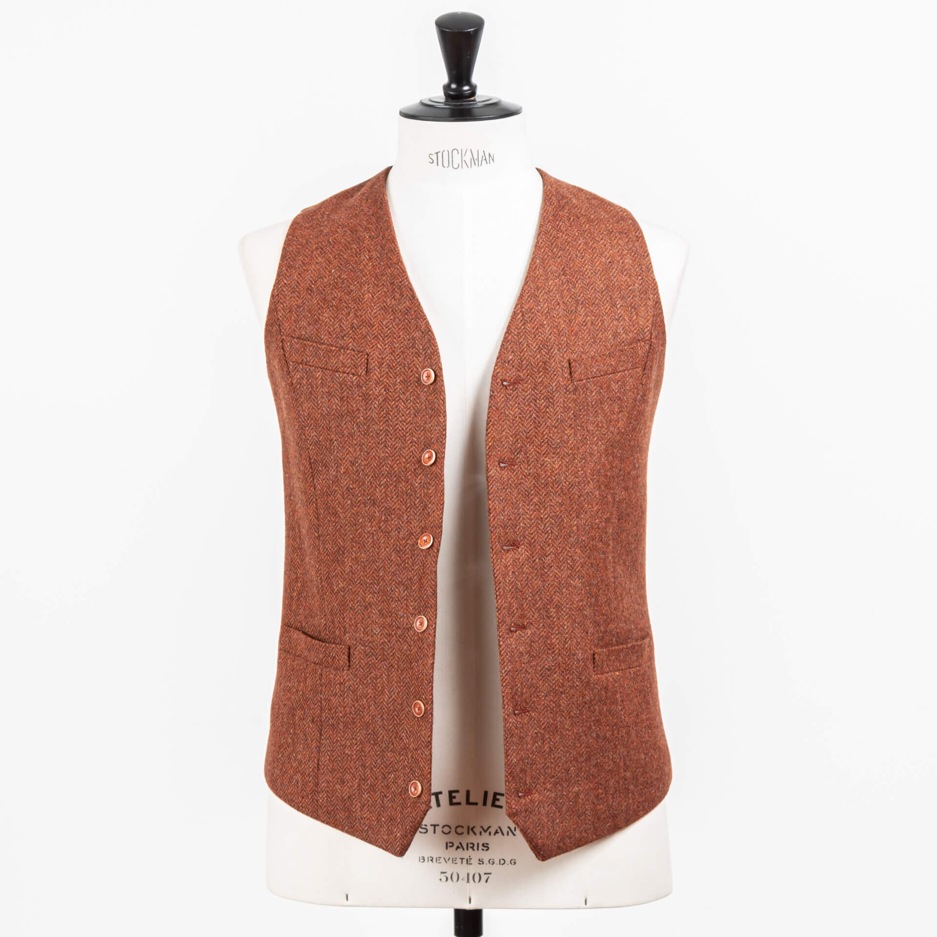 LaneFortyfive Wool Cobbler Mens Waistcoat in Brown Womens Clothing Jackets Waistcoats and gilets Grey 