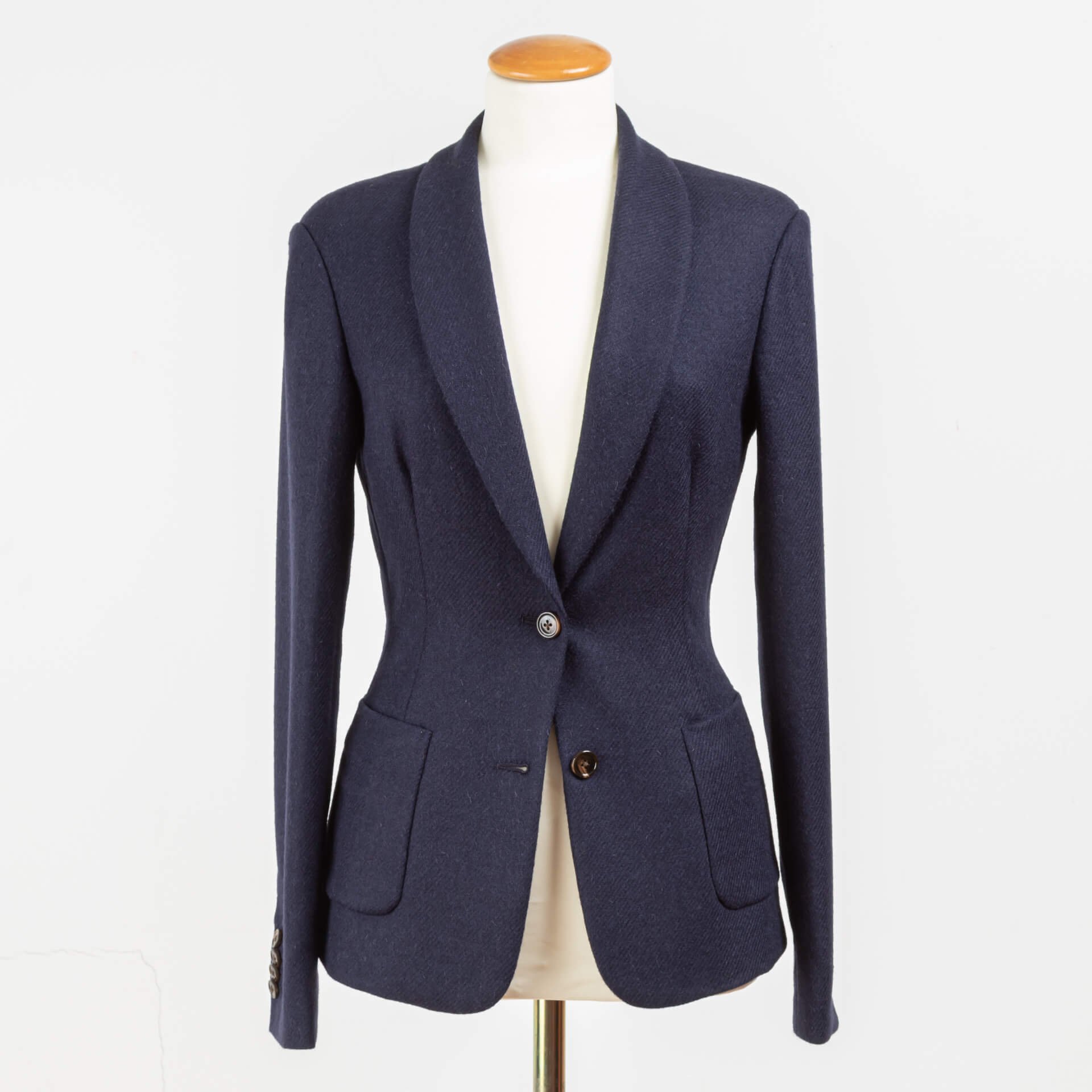 Ladies Jacket Shawl Collar Tweed