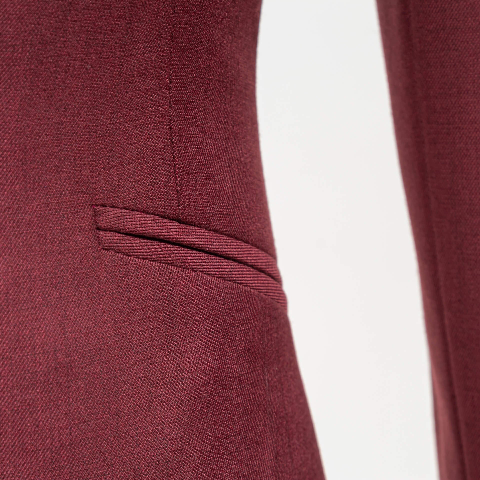 Ladies Pants Suit Bespoke Tailored Terra Cotta.