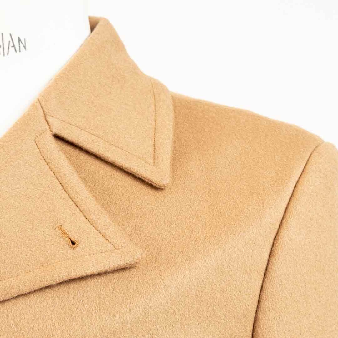 Pea Coat Cashmere Wool Double Breasted