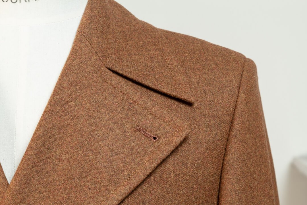 Overcoat Double Breasted 6 x 2 Flannel Bright Tan Twill
