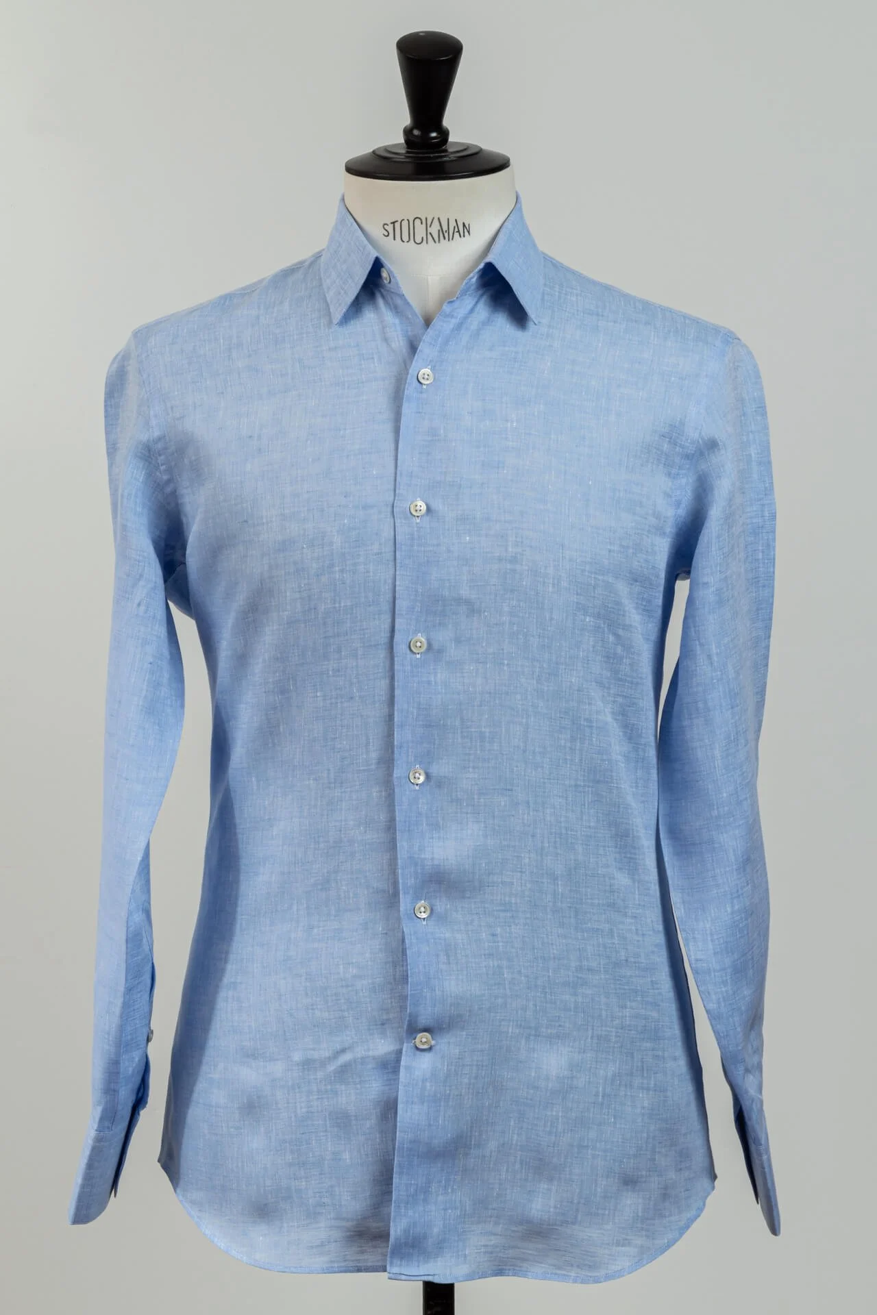 Bespoke Shirt Linen Blue