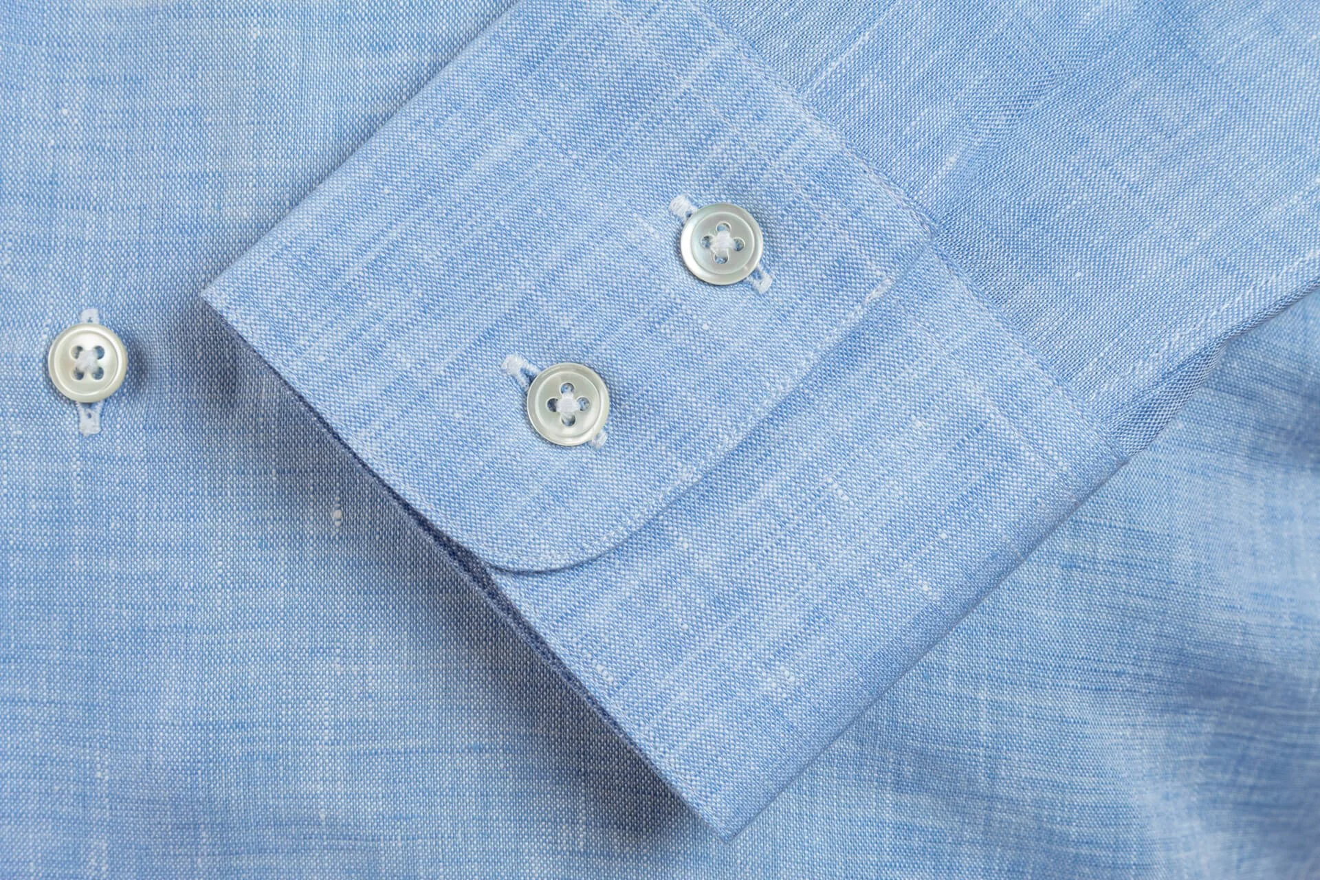 Bespoke Shirt Linen Blue