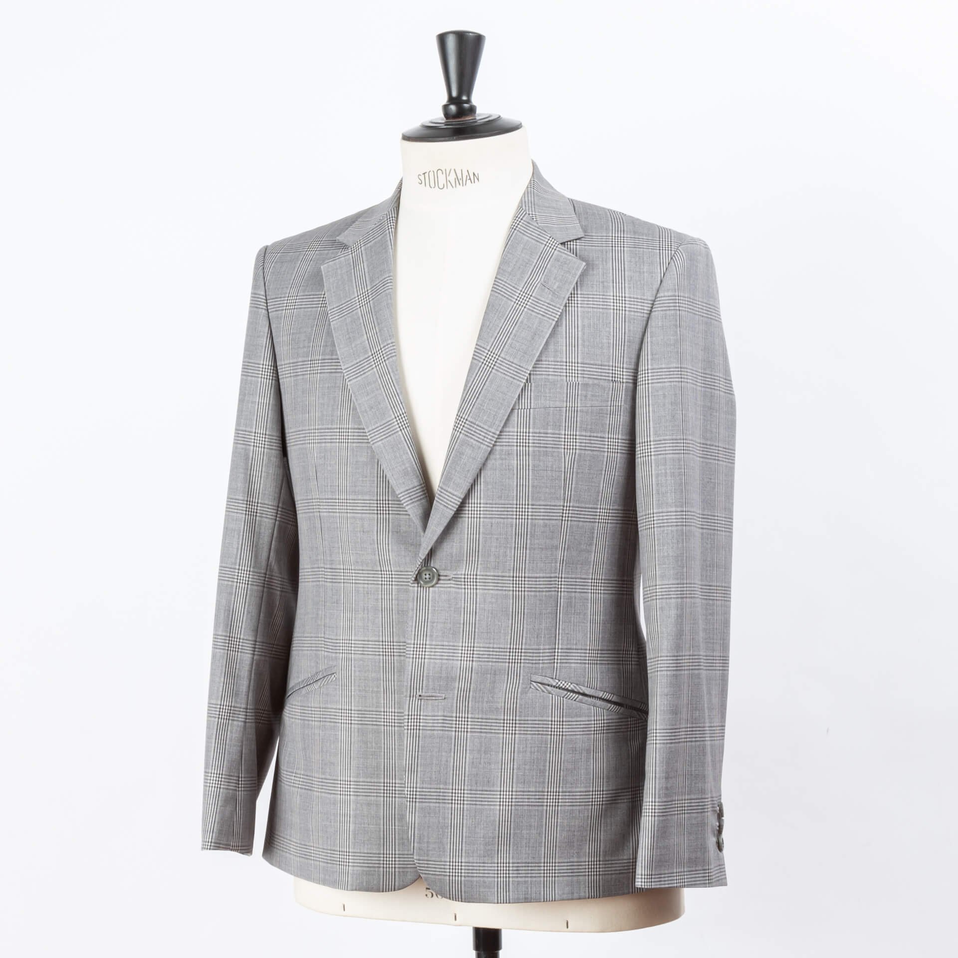 Grey Windowpane Suit — Bespoke Tailor for Custom Suits & Shirts.