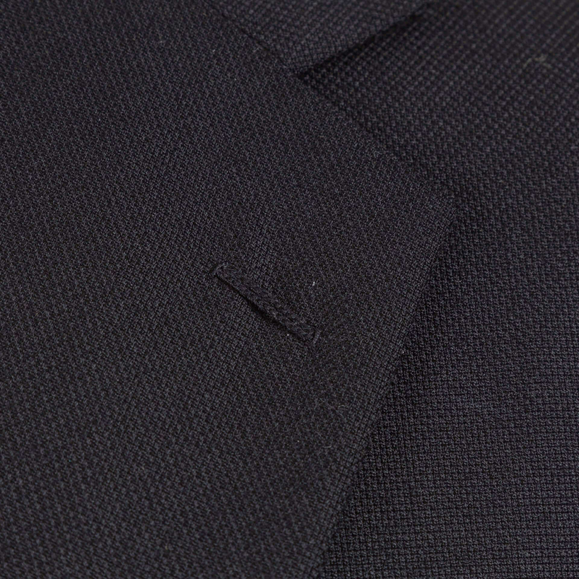 Black Sports Jacket Blazer Hopsack Diced Weave Italian Shoulder 