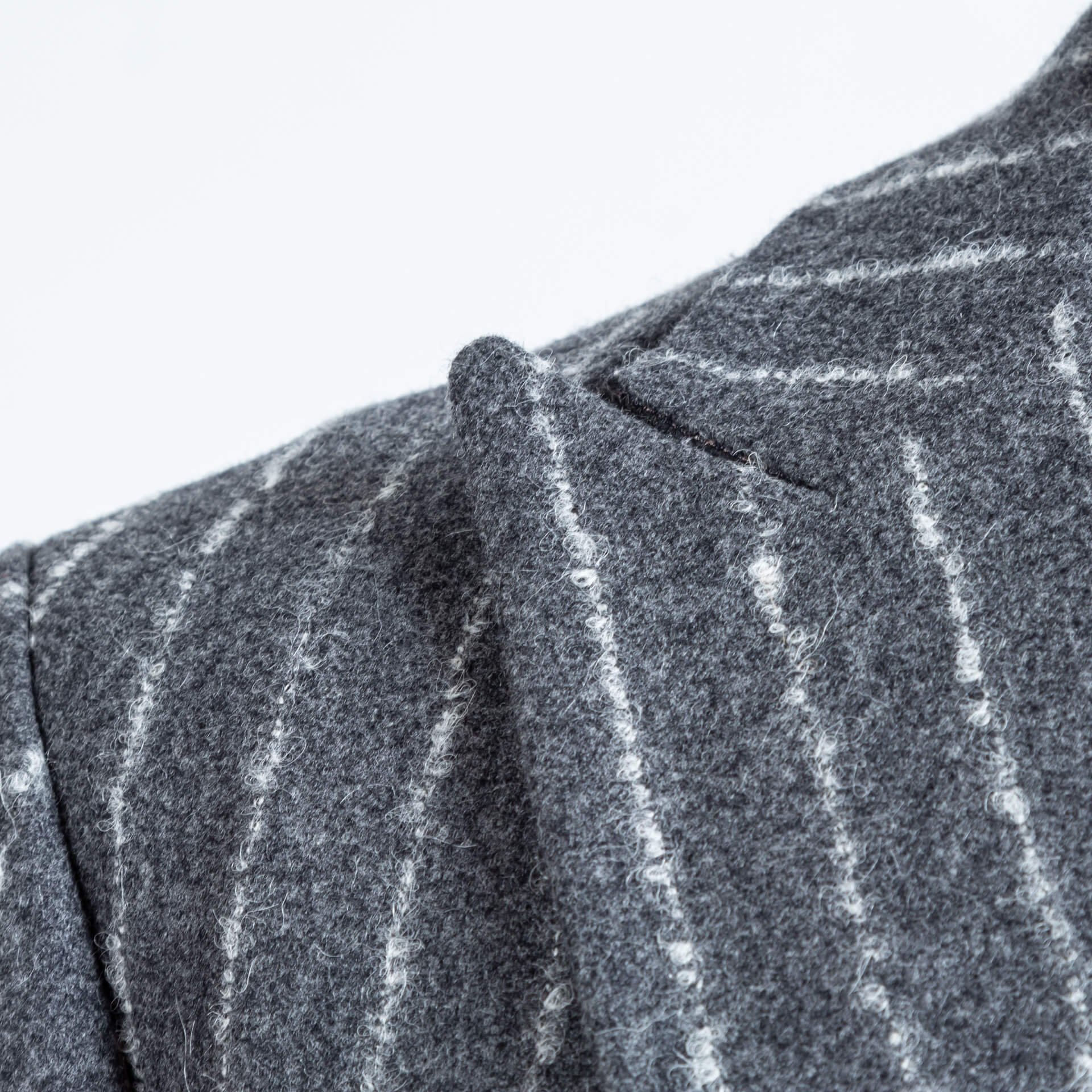 Unstructured Woollen Spun Chalkstripe Grey 3-Piece Suit