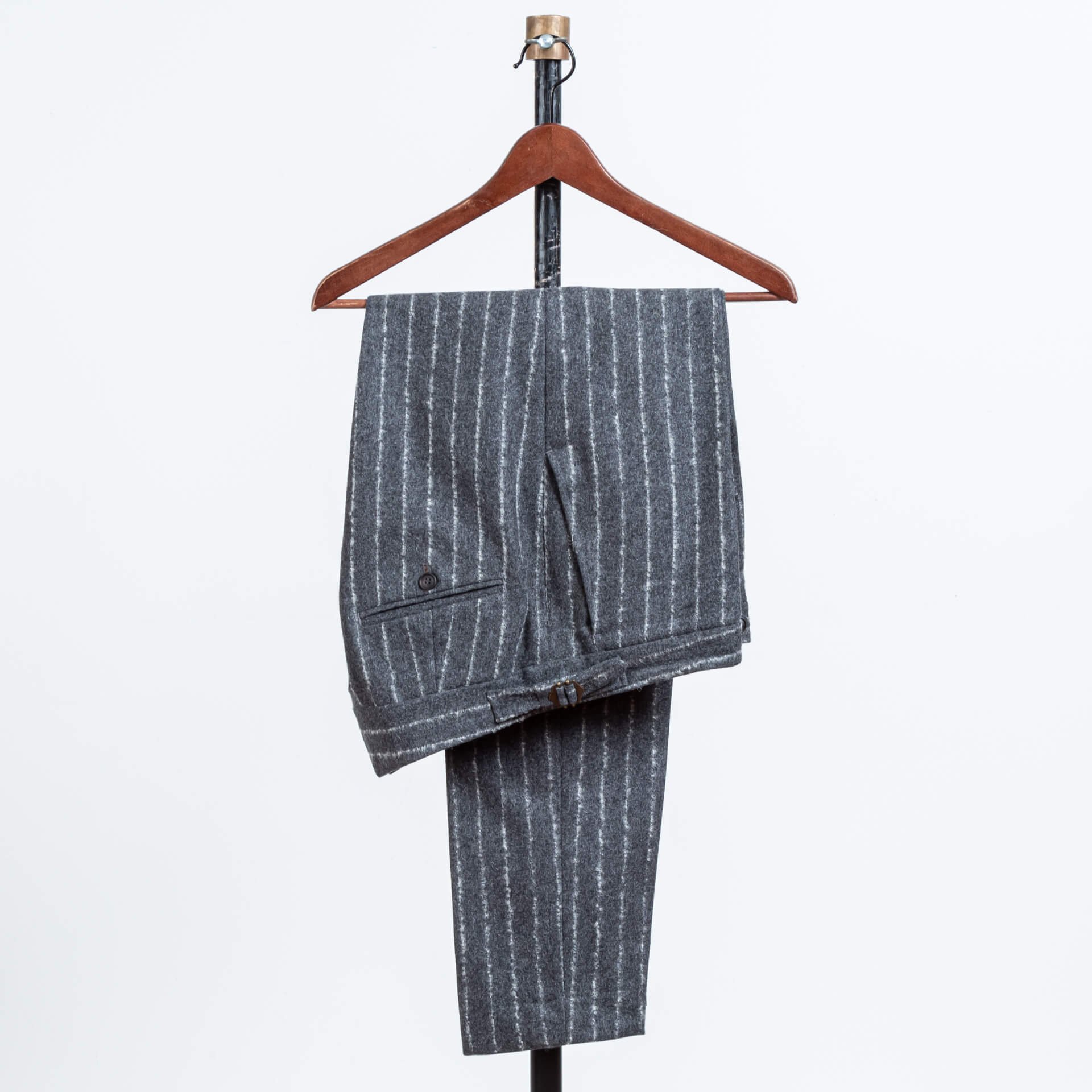 Unstructured Woollen Spun Chalkstripe Grey 3-Piece Suit