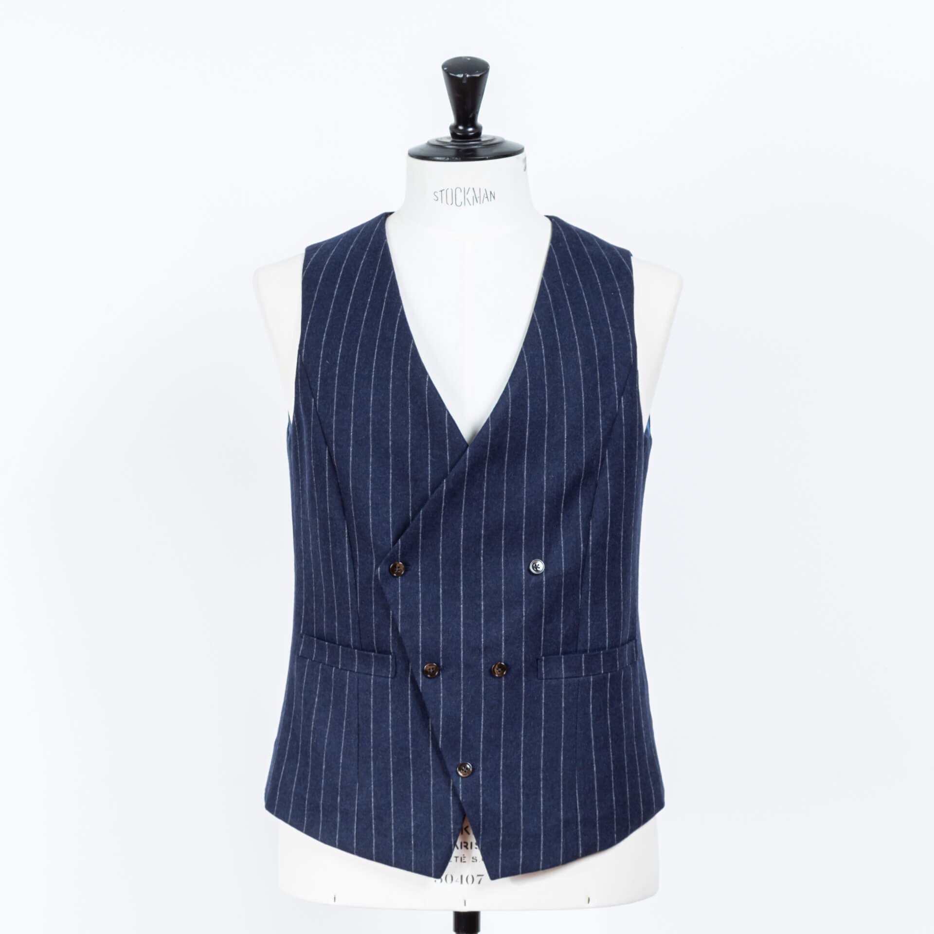 Flannel Chalk Stripe Suit With Asymmetric Waistcoat 18.jpeg