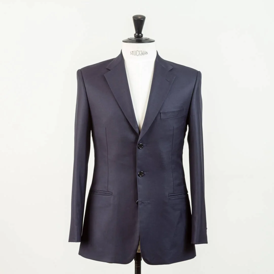 Dark Navy Midnight Blue Suit 3 Buttons