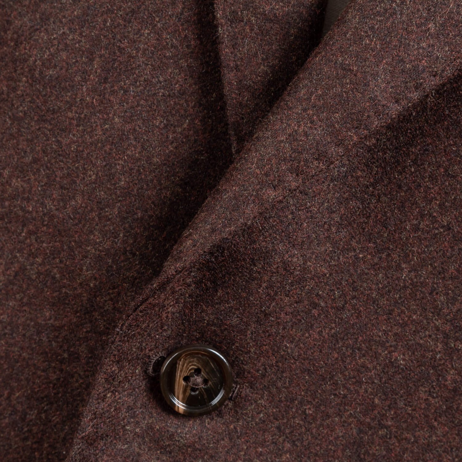 3-Piece Suit Flannel Super 100's Plain Weave Brown With Denim ...