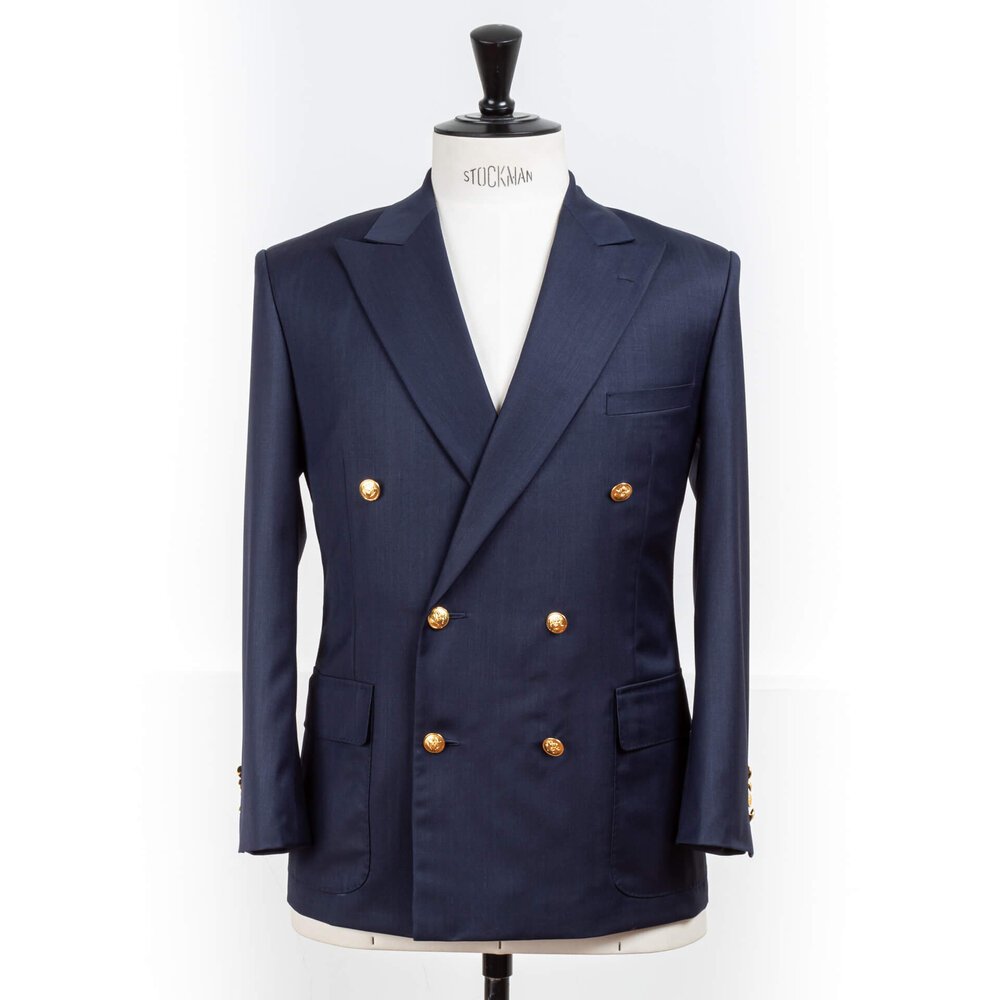 Blazer Double Breasted Gold Buttons Navy Blue