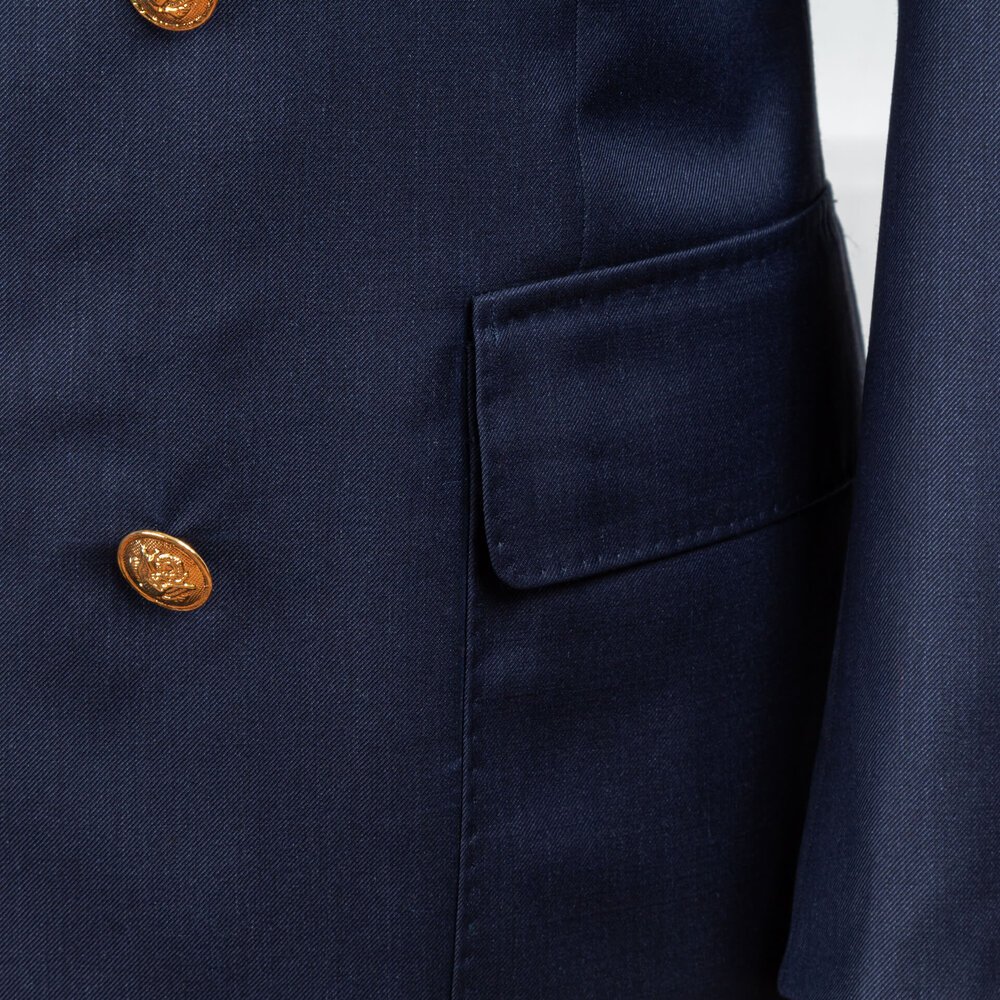 Blazer Double Breasted Gold Buttons Navy Blue